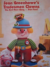 Knitting Pattern Jean Greenhowe Tradesmen Clowns The Red Nose Gang Part 4 VGC