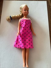 Mattel 'Barbie's Little Sister 'Stacie' Pink Black Polka Dot Dress Lovely Hair