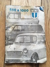 Austin Morris Mini Booklet Manual 850 & 1000 Saloon Van And Pickup