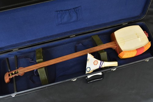 Washi covered shamisen - washi-covered,