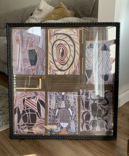 Aboriginal style framed - aboriginal-style,
