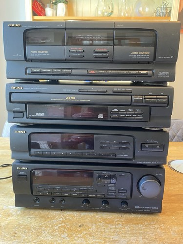 Aiwa stereo 1995 hifi stack - aiwa,