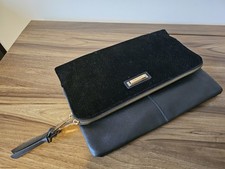 River Island clutch bag black