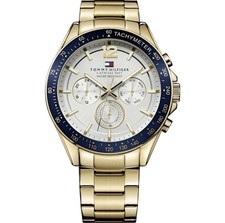 NEW GENUINE TOMMY HILFIGER MENS WATCH STAINLESS STEEL YELLOW GOLD TH1791121 