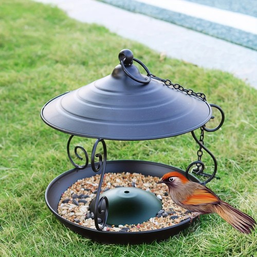 Vintage metal hanging - metal, bird