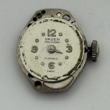 15.2mm Running Vintage Gruen Precision ST Standard 69 Watch Movement PARTS