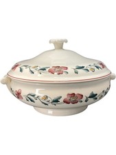 Wedgwood Queens Ware Wild Poppy Floral Tureen with Lid Ceramic 8 Inch