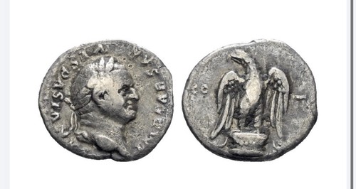 Vespasian denarius rome - vespasian,, 69-79