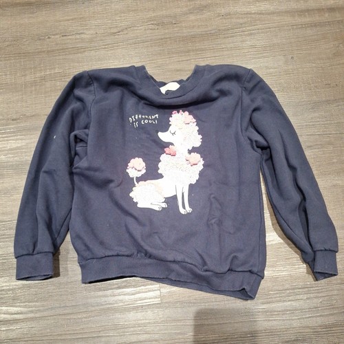Sequin poodle dog sweater - h&m,