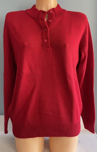 Ladies damart red jersey tunic - red,