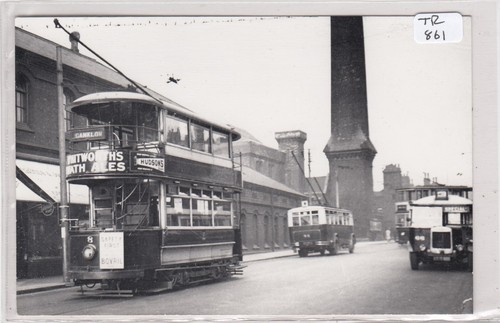 Tram photograph 14cm 9cm - tram,