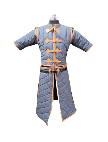 Medieval brown gambeson - medieval,