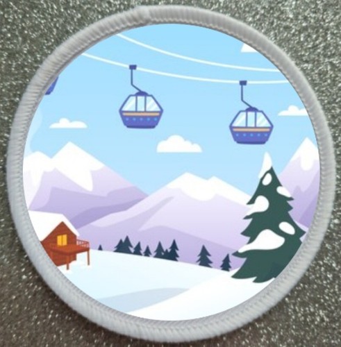 Ski resort scene skiing - ski,