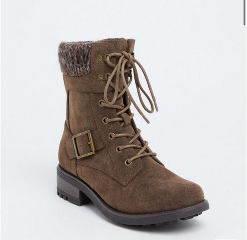 Womens torrid brown lace - brown, lace-up