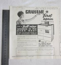 Grahame Solid Fuel Stove Advertisement  from 1963 Stock Journal Cooker Oven
