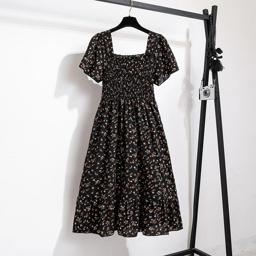 Spring summer chiffon dress - spring,