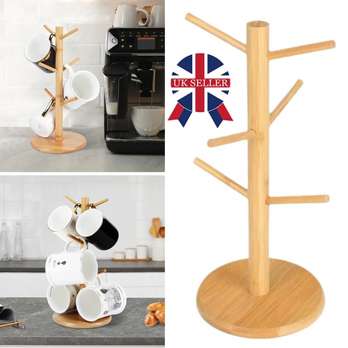 Mug tree bamboo kitchen - tree,