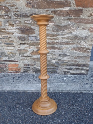 Vintage beech barley twist