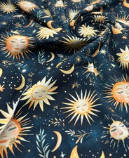 Celestial Print Cotton Stretch