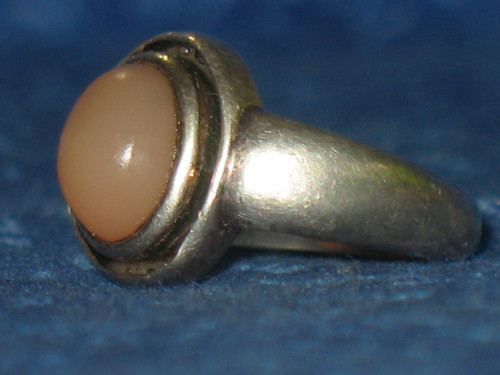 Vintage silver pink opal - vintage,