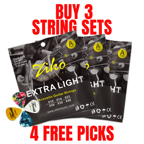 Ziko acoustic guitar strings - acoustic,
