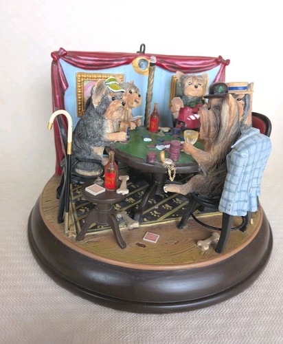 Danbury mint yorkies playing - danbury,