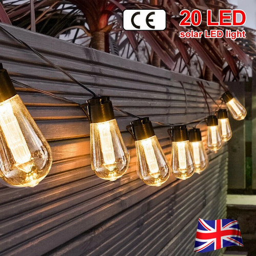 20led solar powered retro bulb - powered,