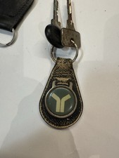 Yugo ZASTAVA Original Car Keys & Rare Leather Logo Keyring Fob Collector Set