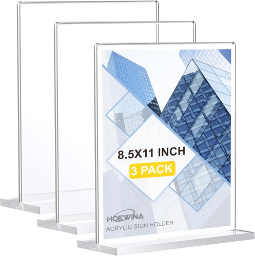 Pack 5x11 acrylic sign - pack, 8.5x11