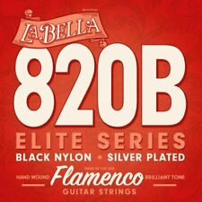 La Bella 820-B Elite Flamenco Black, Classical Strings, Medium Tension