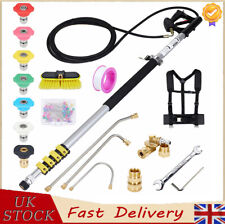 High Pressure Washer Lance Kit Telescopic Wand 20ft w/ 5/7 Nozzles 4000PSI,Brush