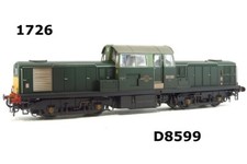 Heljan 1726 Clayton Class 17 D8599 In BR Green Livery with HYP Factory Weathered
