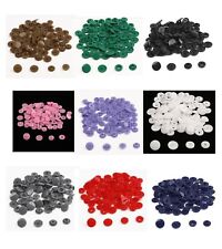 Beadia KAM Snaps T5 12mm 20 Sets Plastic Snap Fasteners Studs Poppers Sewing