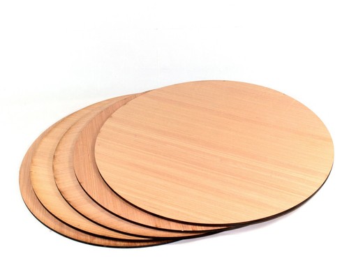 Wooden circle discs - wooden, round