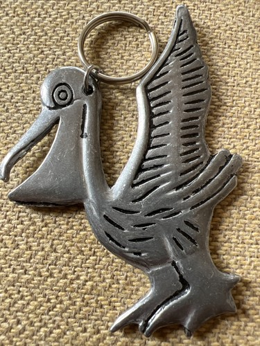Vintage keychain pelican - keychain,
