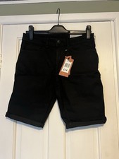 Men’s Black Denim Shorts