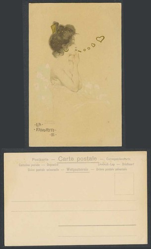 Raphael kirchner old postcard - raphael,