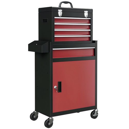 Homcom tool cabinet - cabinet, wheels
