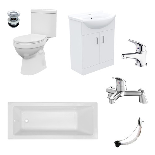 Bathroom suite 1600mm square - bathroom,