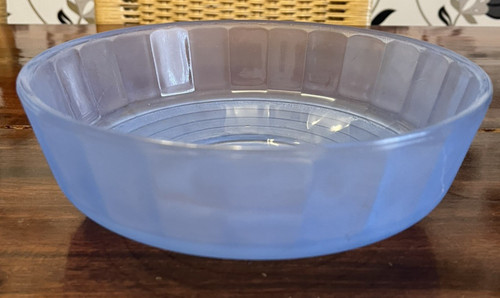 Vintage opaque blue bowl - vintage,