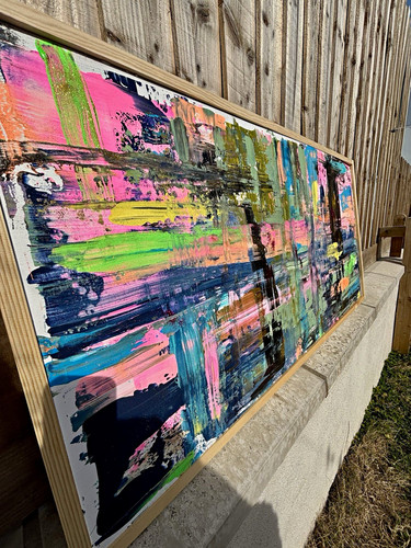 Large framed ooak - framed,