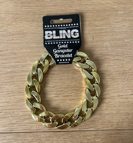 Gold gangster link - , chain