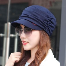 Women Visor Cap Ladies Casual Fashion Newsboy Beret Baggy Baker Cap Peaked Hat