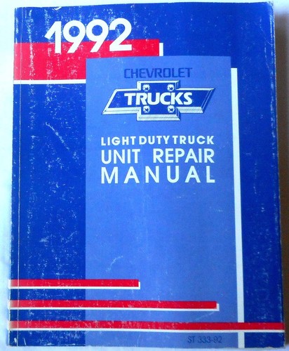 1992 chevrolet truck service - truck,