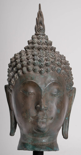 Buddha head antique thai - head,