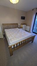 Kingsize Oak Sleigh Bed With
