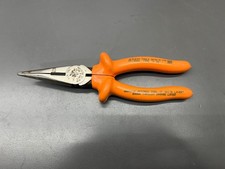 (h) KLEIN TOOLS D203-8-INS 8" INSULATE 1000V NEEDLE NOSE PLIERS CUTTERS EXC USA