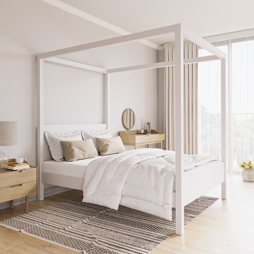 Small double four - poster, bed
