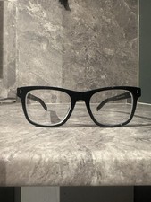 Prada Eyeglasses VPR A13 Unisex Black Full Rim Plastic Eyewear Glasses Frames
