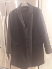 Topshop Black Coat Size 10 Preowned